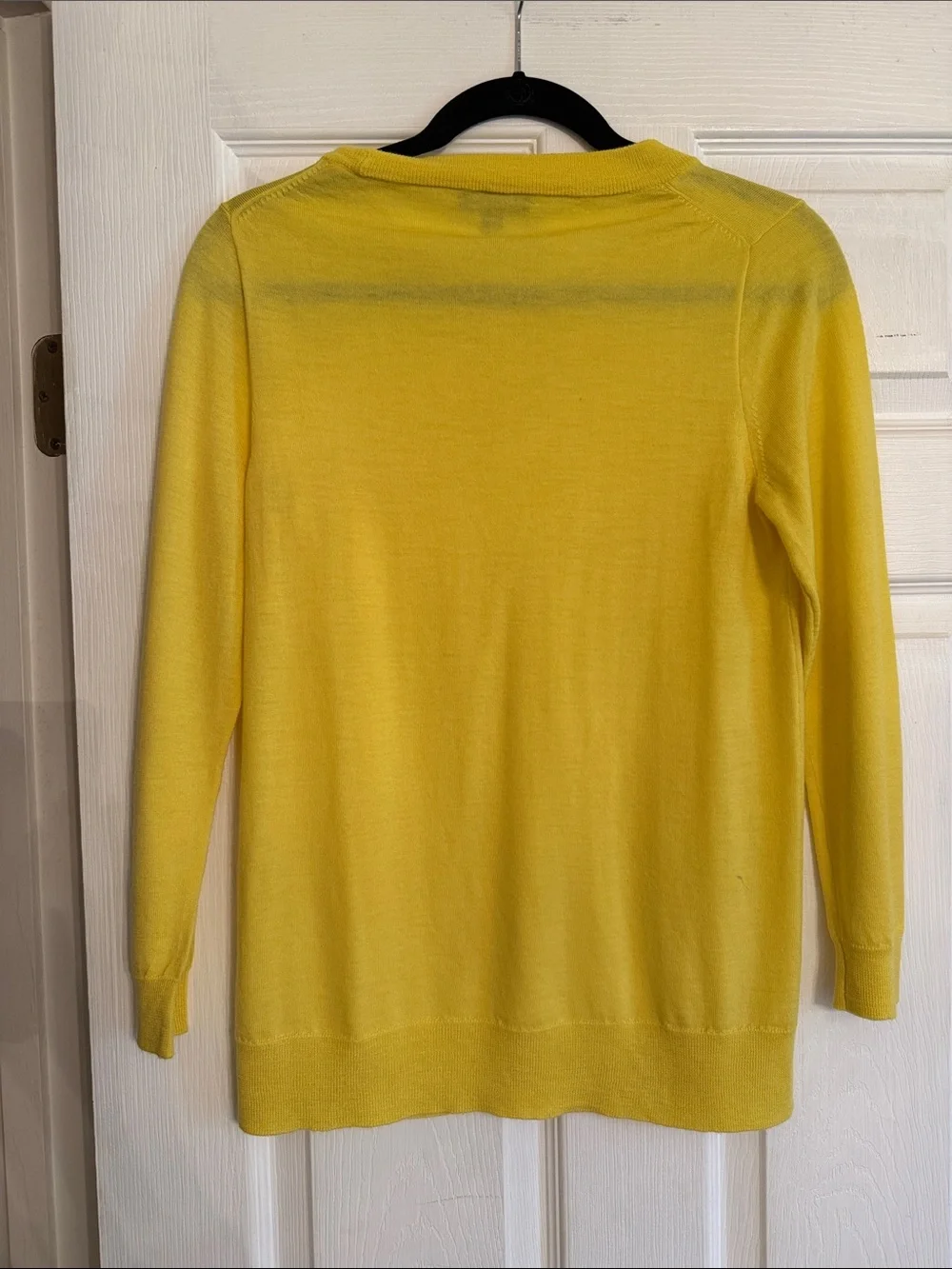 J. Crew Yellow Merino Wool Crewneck Sweater M